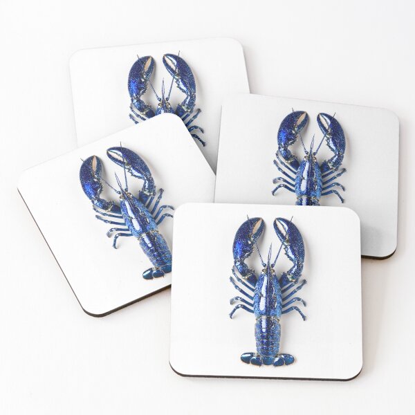 Item preview, Hyperrealistic Blue Lobster from Above – Minimalist Food Photography designed and sold by Rogervdb.