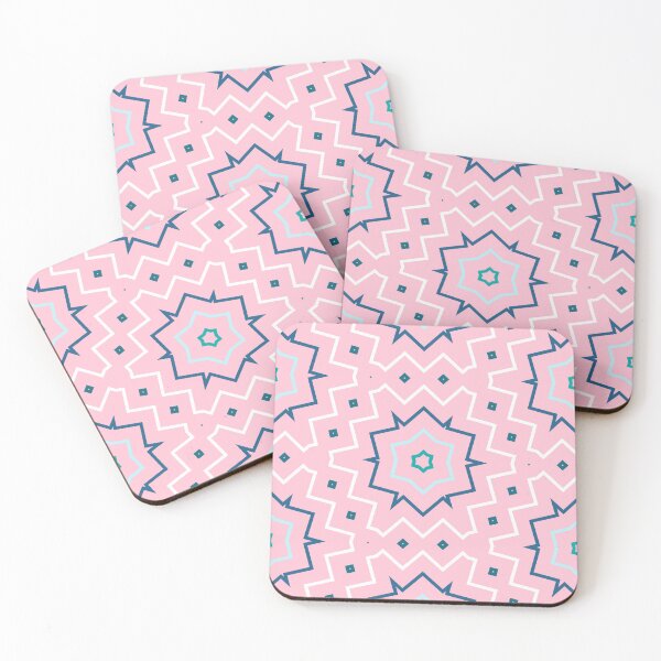 Item preview, Beautiful pink and white geometric abstract art designed and sold by ArtifexStudios.