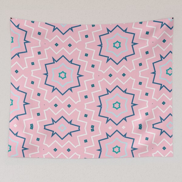 Item preview, Beautiful pink and white geometric abstract art designed and sold by ArtifexStudios.