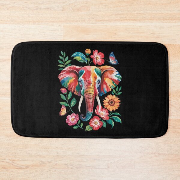 Item preview, Elephant Flower Floral Butterfly Tropical  designed and sold by angolinnArt.