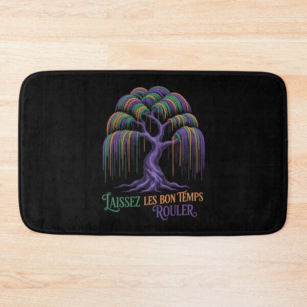 Aperçu de l'œuvre Laissez Les Bon Temps Rouler Mardi Gras Tree Bead créée et vendue par TikCore.