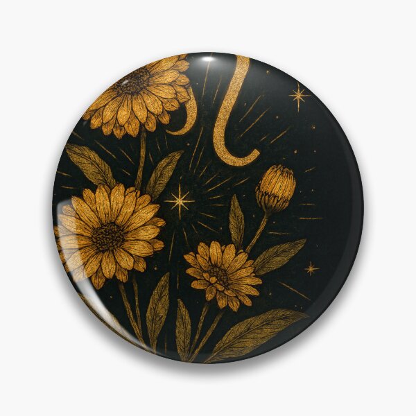 Item preview, Solar Bloom – Leo Zodiac Calendula Art designed and sold by LuxuryApparels.