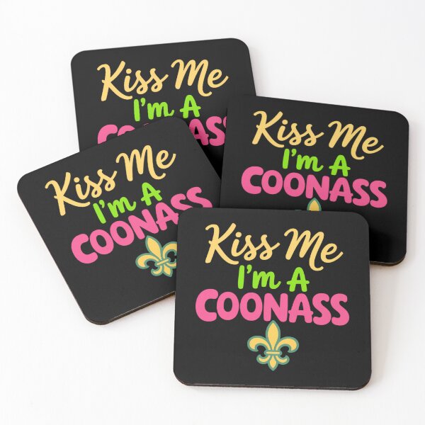 Item preview, Kiss Me I_m A Coonass Mardi Gras Cajun designed and sold by TikCore.