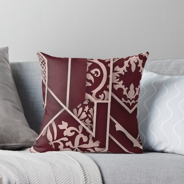 Item preview, Sophisticated Burgundy Blush Layered Geometric Design designed and sold by ArtifexStudios.