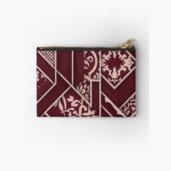Item preview, Sophisticated Burgundy Blush Layered Geometric Design designed and sold by ArtifexStudios.