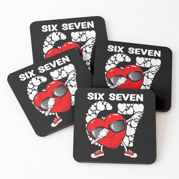 Item preview, Six Seven Dabbing Heart Sunglasses Cool 67th Birthday Gift For Men designed and sold by SuziLope.