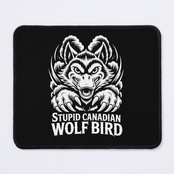 Item preview, Stupid Canadian Wolf Bird - Aggressive Frontal Attack Symmetrical Design designed and sold by DarylWelsh2024.