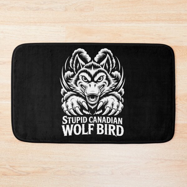 Item preview, Stupid Canadian Wolf Bird - Aggressive Frontal Attack Symmetrical Design designed and sold by DarylWelsh2024.