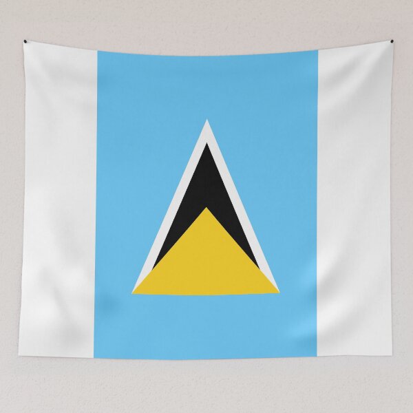 Item preview, Vertical Saint Lucia Flag Design designed and sold by NTGUILTY.