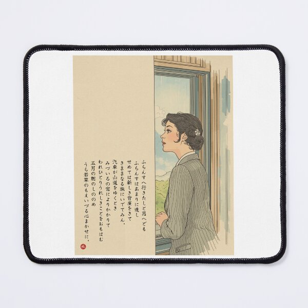 Item preview, COMPLETE POEM - Longing for France by Sakutaro Hagiwara Japanese Art designed and sold by KanjiShokunin.