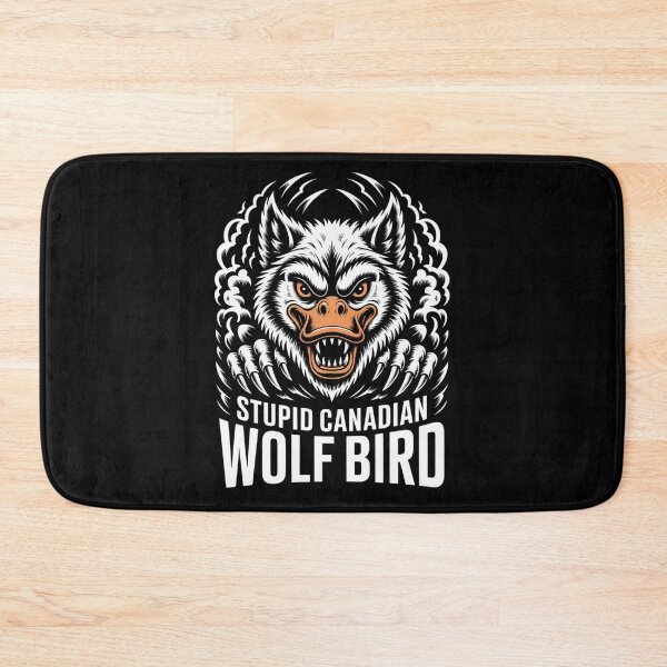 Item preview, Stupid Canadian Wolf Bird - Fierce Orange Accent Smoke Portrait Design designed and sold by DarylWelsh2024.