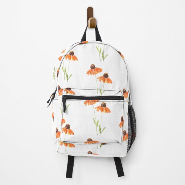 Item preview, hand painted two orange coneflowers watercolor designed and sold by ColorandColor.