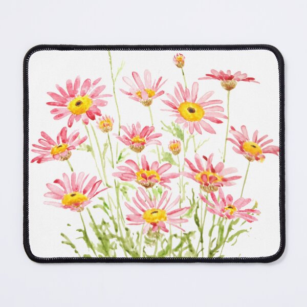 Item preview, hand painted pink Marigold Margarita Rosa watercolor  designed and sold by SelenePaintings .