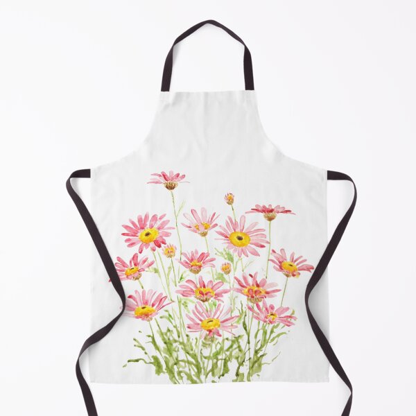 Item preview, hand painted pink Marigold Margarita Rosa watercolor designed and sold by ColorandColor.