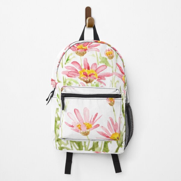Item preview, hand painted pink Marigold Margarita Rosa watercolor designed and sold by ColorandColor.