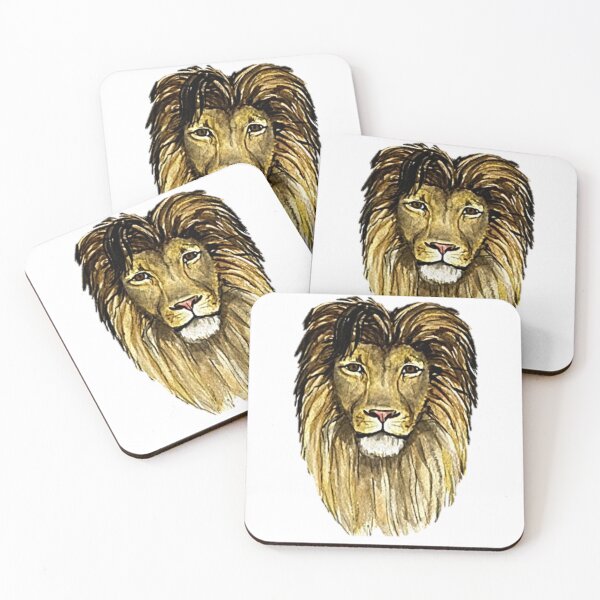 Item preview, Lion Illustration Head designed and sold by NoxLand.