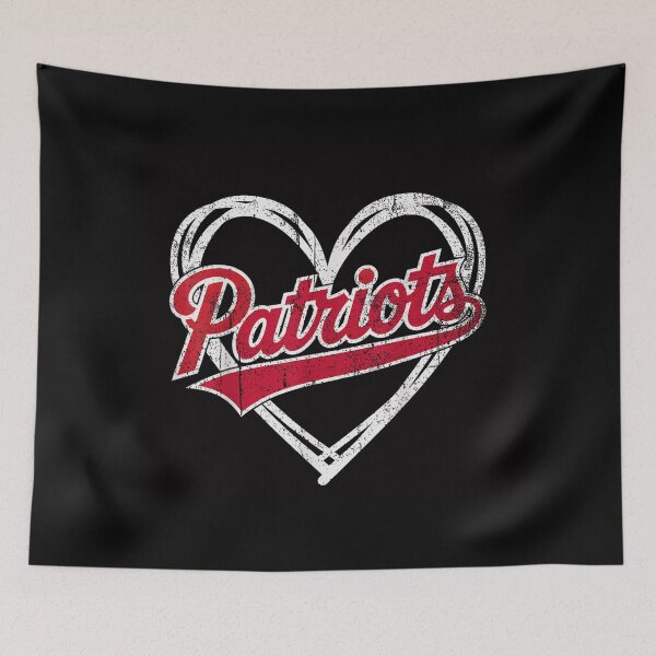 Item preview, Patriots Red White Distressed Heart Sport Team Fan Pride Athletic Style designed and sold by Aladino Tamayo.
