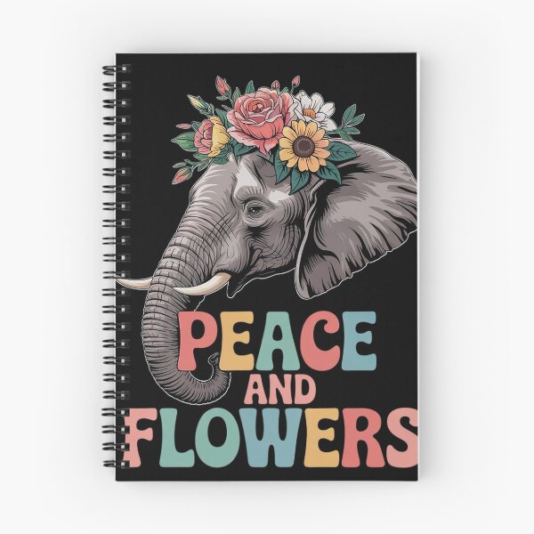 Item preview, Elephant Peace And Flowers Floral Flower Crown 5 designed and sold by angolinnArt.