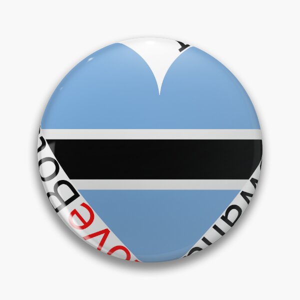 Item preview, I Love Botswana  Heart designed and sold by TheIconSmith.
