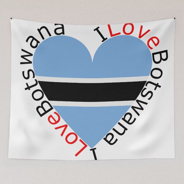 Item preview, I Love Botswana  Heart designed and sold by TheIconSmith.