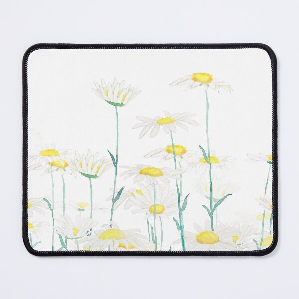 Item preview, hand painted white daisy branch vertical 2020 designed and sold by SelenePaintings .