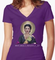 What Would Avasarala Do? Women's Fitted V-Neck T-Shirt