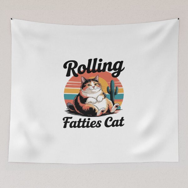 Item preview, Rolling Fatties Cat  Cat Lover designed and sold by DigitaldeligArt.
