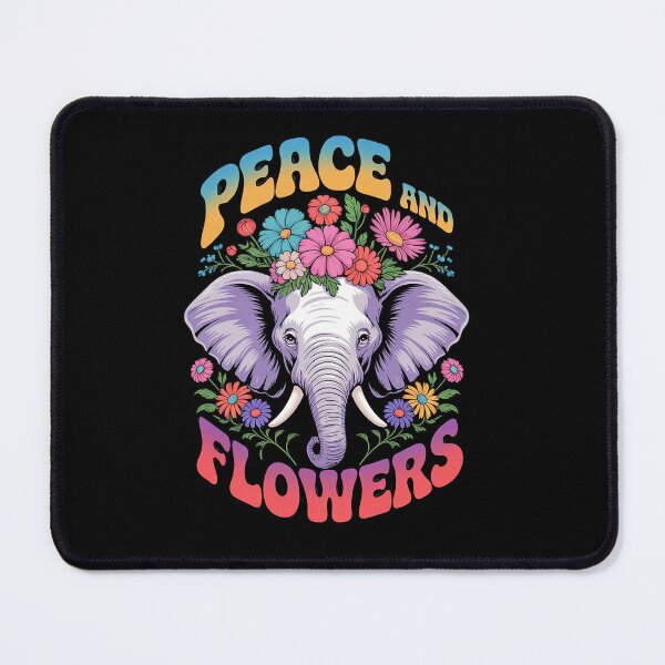 Item preview, Elephant Peace And Flowers Floral Flower Crown designed and sold by angolinnArt.