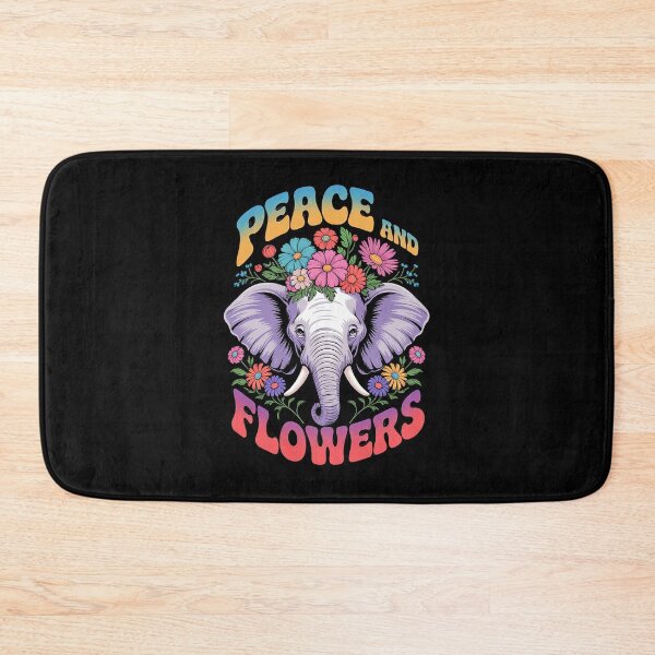 Item preview, Elephant Peace And Flowers Floral Flower Crown designed and sold by angolinnArt.