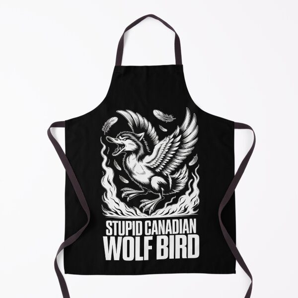 Item preview, Stupid Canadian Wolf Bird - Majestic Flying Feathers Flame Design designed and sold by DarylWelsh2024.