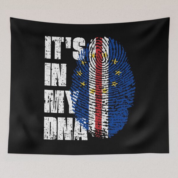 Item preview, IT'S IN MY DNA Cape Verde Flag Roots designed and sold by CosmoKitsch.