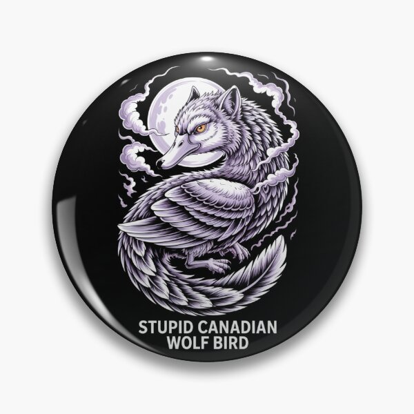 Item preview, Stupid Canadian Wolf Bird - Mystical Purple Phoenix Moon Design designed and sold by DarylWelsh2024.