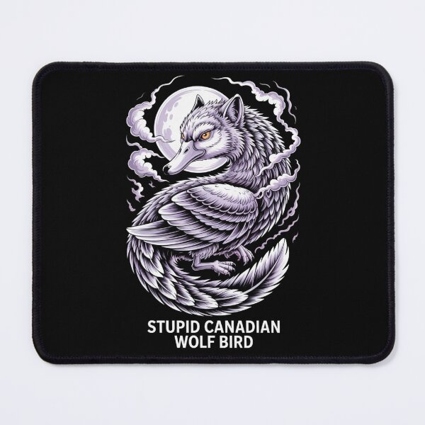 Item preview, Stupid Canadian Wolf Bird - Mystical Purple Phoenix Moon Design designed and sold by DarylWelsh2024.