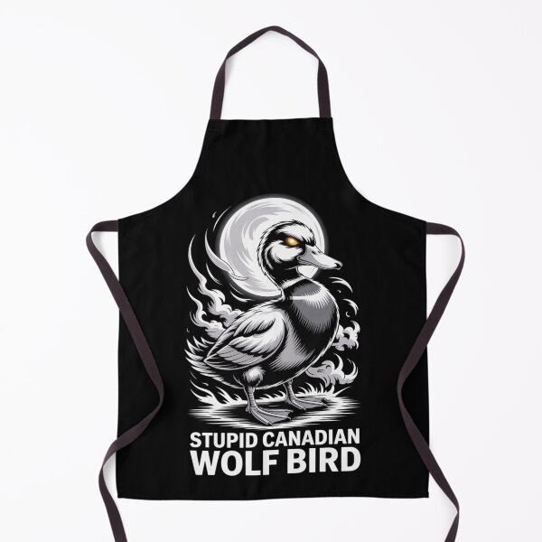 Item preview, Stupid Canadian Wolf Bird - Mystical Spiral Moon Standing Design designed and sold by DarylWelsh2024.