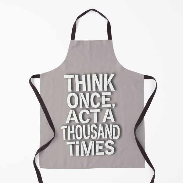 Item preview, Think Once, Act A Thousand Times - Bold Motivational Hustle Typography designed and sold by Williams Anderson.