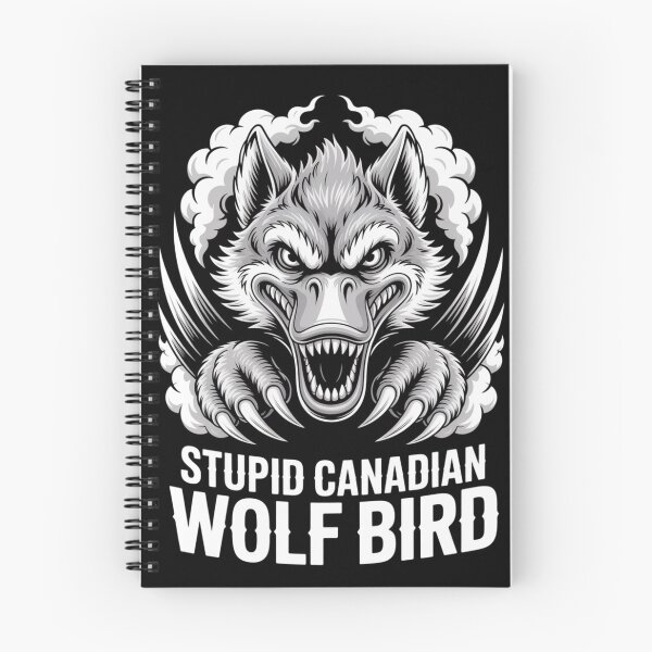 Item preview, Stupid Canadian Wolf Bird - Fierce Symmetrical Smoke Cloud Attack Design designed and sold by DarylWelsh2024.