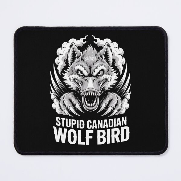 Item preview, Stupid Canadian Wolf Bird - Fierce Symmetrical Smoke Cloud Attack Design designed and sold by DarylWelsh2024.