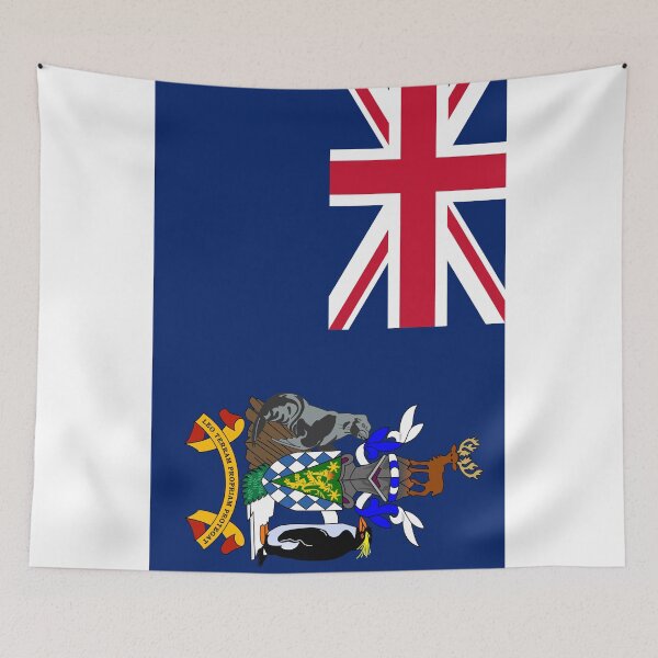 Item preview, Vertical South Georgia and the South Sandwich Islands Flag Design designed and sold by NTGUILTY.