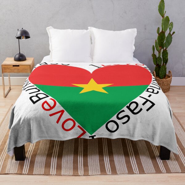 Item preview, I Love Burkina Faso Heart designed and sold by TheIconSmith.