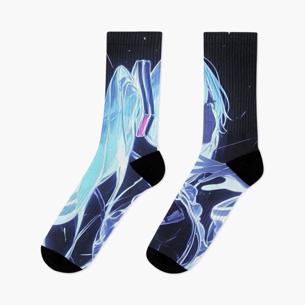 Artikelvorschau, Hatsune Miku Neon Cyber Glow | Futuristische Vocaloid-Anime-Kunst entworfen und verkauft von Dyan4.