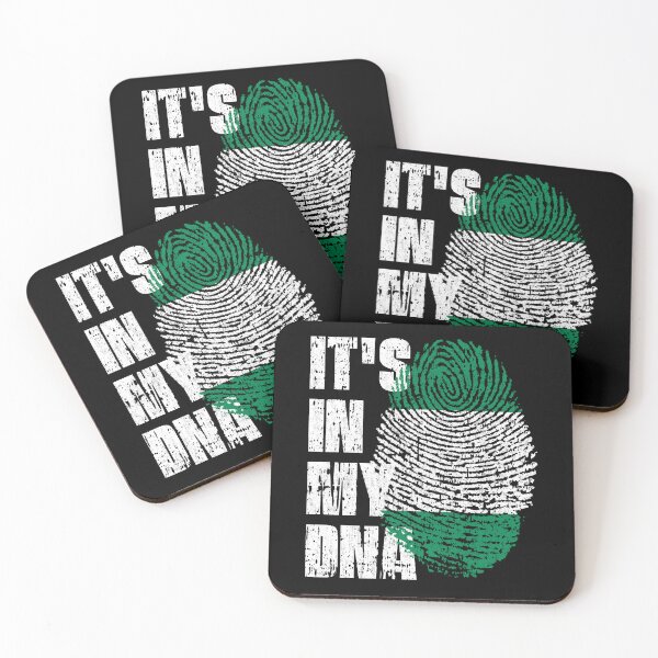 Item preview, IT'S IN MY DNA Nigeria Flag Roots designed and sold by CosmoKitsch.