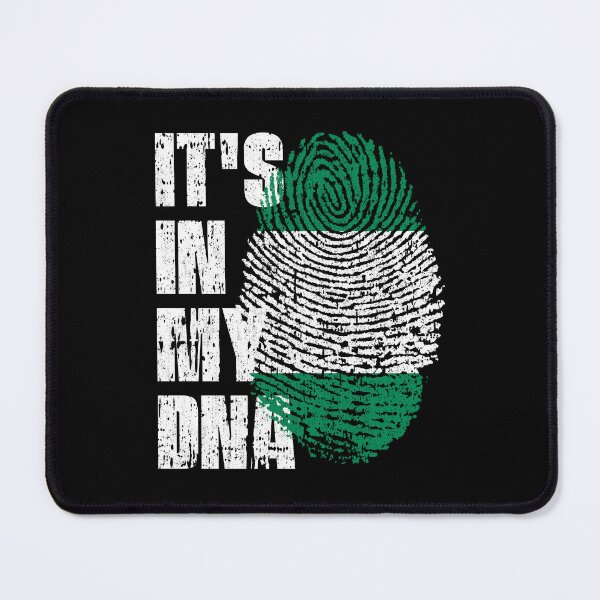 Item preview, IT'S IN MY DNA Nigeria Flag Roots designed and sold by CosmoKitsch.