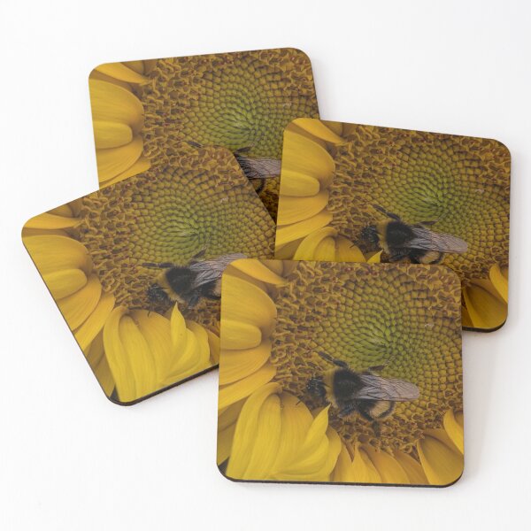 Item preview, Bee on a Sunflower – Nature in Action designed and sold by Alekska-Art.