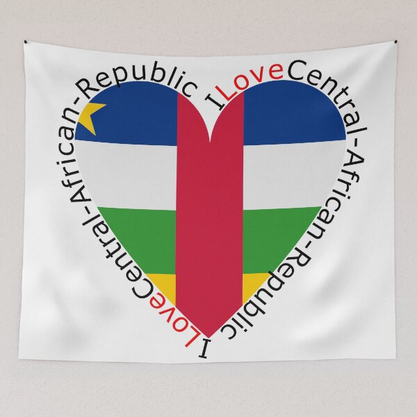 Item preview, I Love Central African Republic  Heart designed and sold by TheIconSmith.