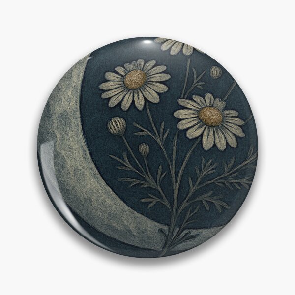 Item preview, Mystical Chamomile Moon – Cancer Zodiac Botanical Art designed and sold by LuxuryApparels.