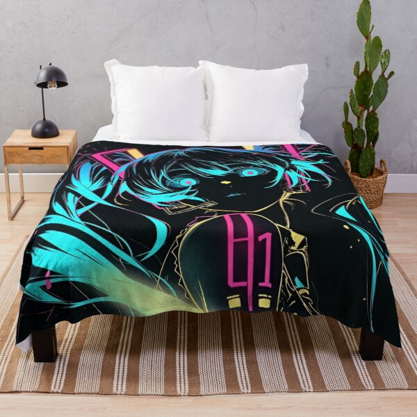 Item preview, Hatsune Miku Neon Noir | Cyberpunk Vocaloid Anime Glow Art designed and sold by Dyan4.