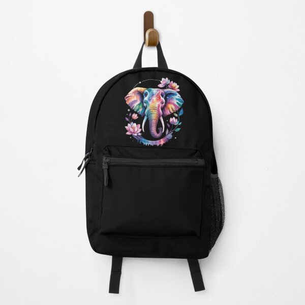 Item preview, Elephant Portrait Animal Art Floral Splash Wildlife Nature designed and sold by angolinnArt.