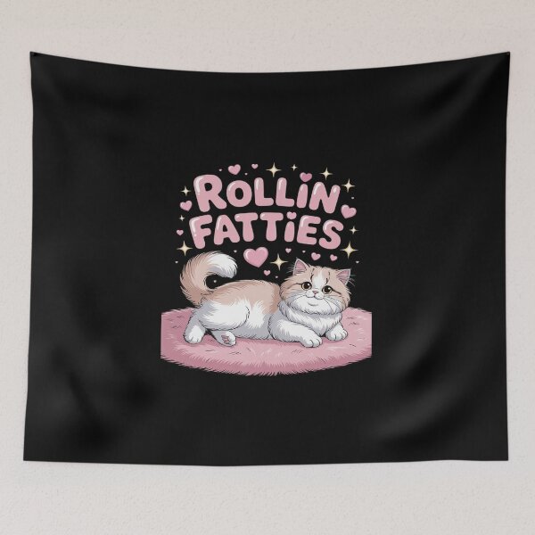 Item preview, Rollin Fatties Cat Meme Cat Lover Quote designed and sold by DigitaldeligArt.