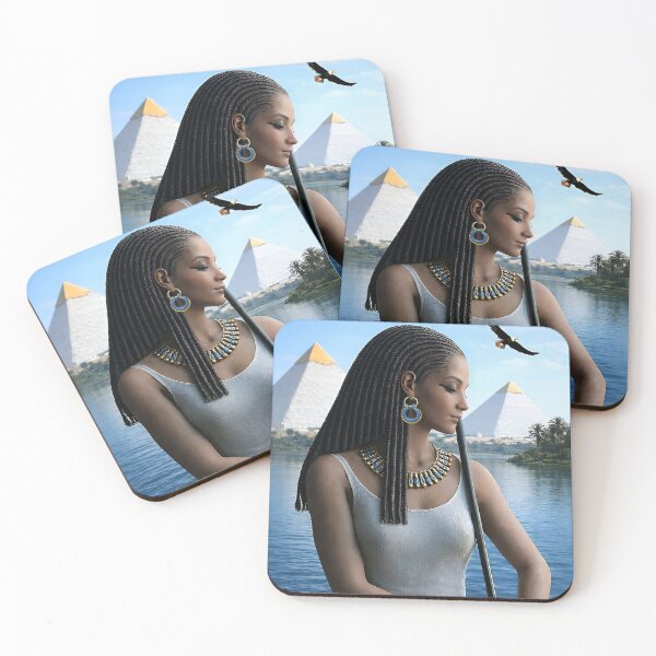Item preview, Melody of the Nile – Daughter of Kemet Playing the Flute  designed and sold by TuyaArts.