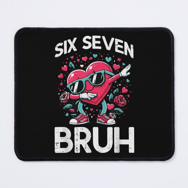 Item preview, Funny Dabbing Heart Six Seven Bruh Birthday Retro Valentine Groom Art designed and sold by Phil Ben.